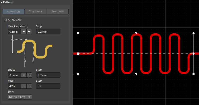 Altium Designer PCB蛇型等长走线的一些技巧，第三节，选择等长调整模式