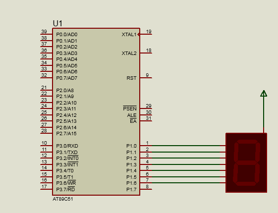 单片机共阳数码管显示