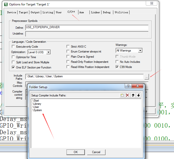 STM32F103C6点亮 LED灯闪烁 protues8.9仿真